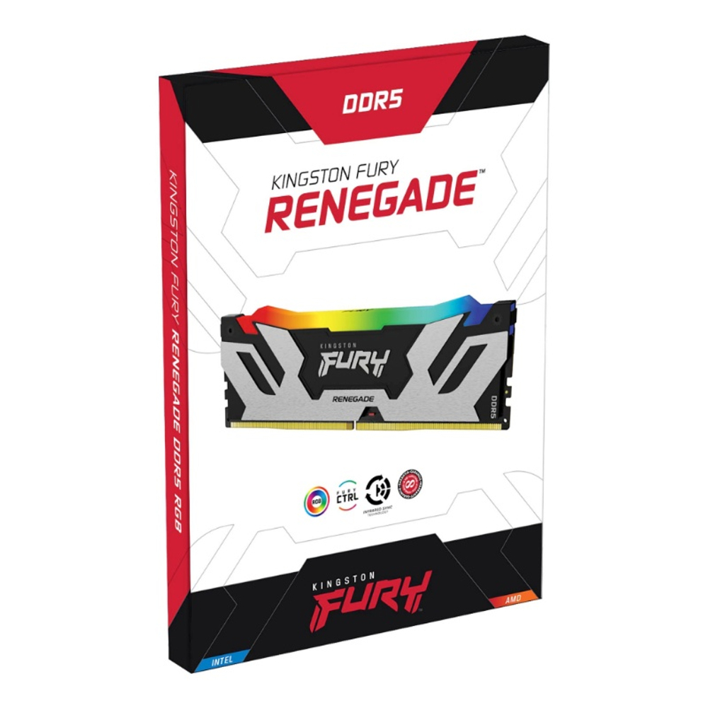 Оперативная память Kingston 32GB 6400MT/s DDR5 CL32 UDIMM FURY Renegade RGB XMP