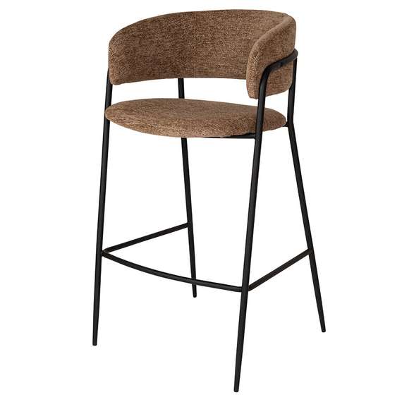 Стул барный helning, мягкий шенилл, светло-коричневый