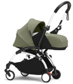 Коляска для новорожденных Stokke YOYO3 Newborn Pack 0+ рама белая White Olive