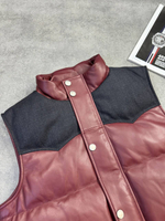 Жилет кожаный Brunello Cucinelli