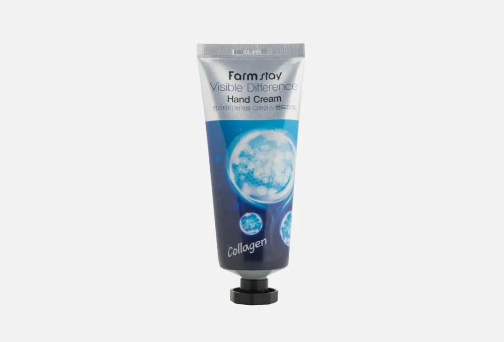 Farmstay Крем для рук с коллагеном collagen visible difference hand cream, 100 мл