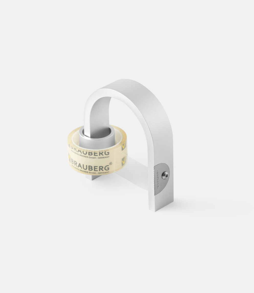 Andhand Hoop tape dispenser Silver Lustre — держатель для скотча из аллюминия