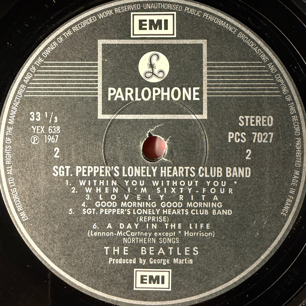 The Beatles ‎– Sgt. Pepper's Lonely Hearts Club Band (Франция 1973г.) Т