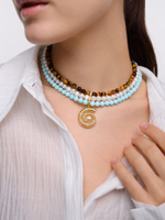 Колье "Trio tiger Shell " Gold