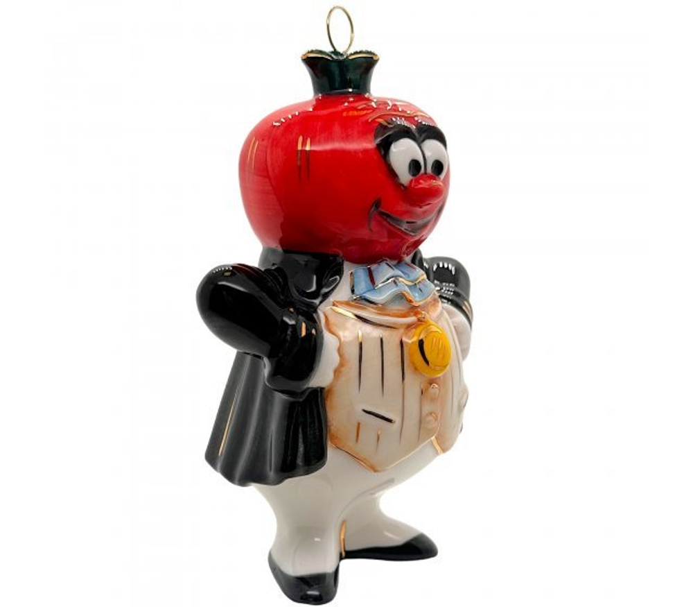 Ёлочная игрушка "Синьор Помидор" (Лефортовский фарфор)