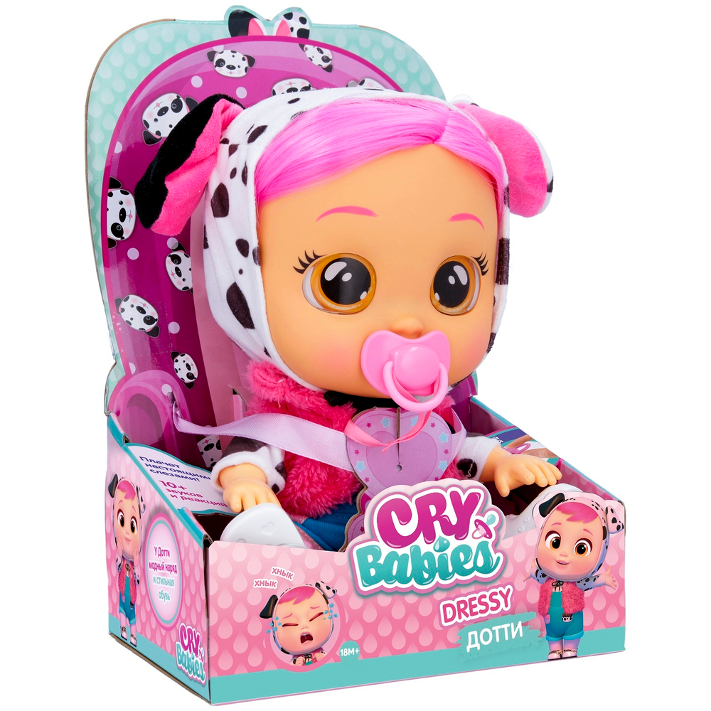 Кукла Cry Babies Dressy Дотти интерактивная плачущая 40884