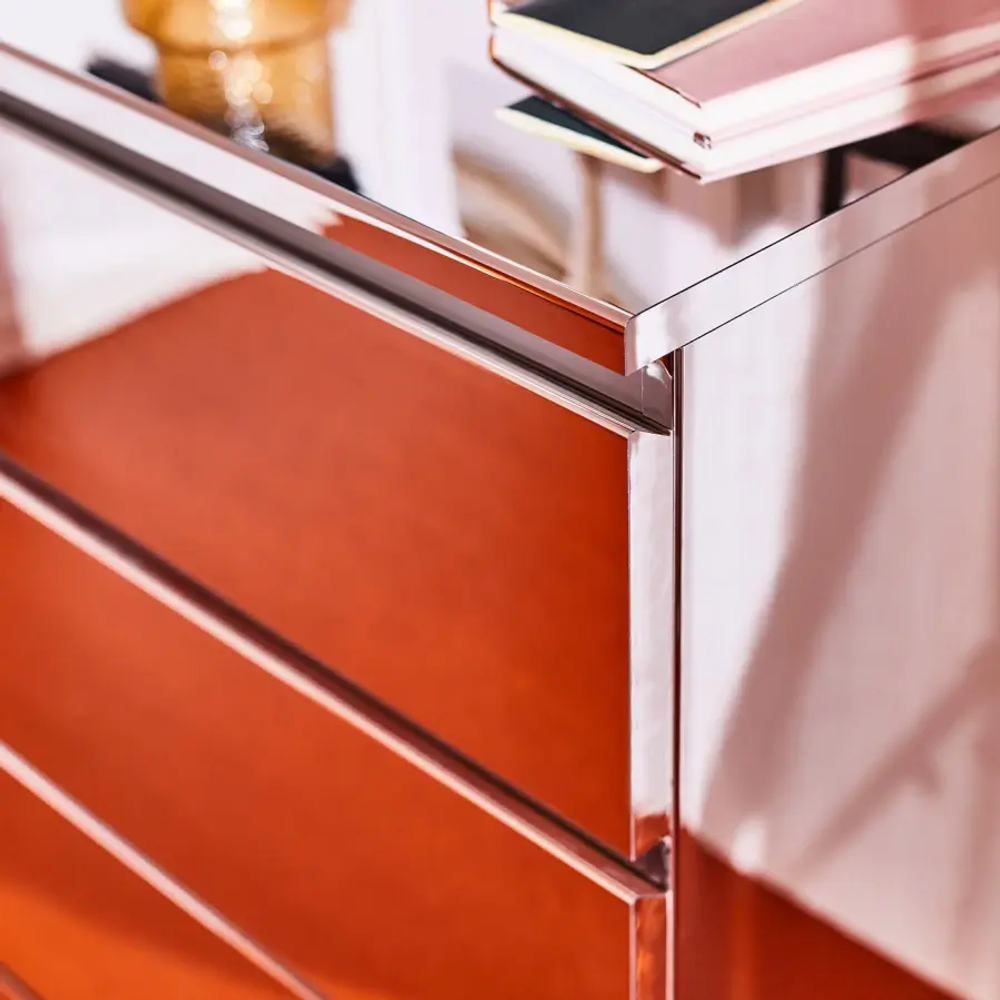 Комод - IKEA MALM/МАЛЬМ ИКЕА, 78х48х80 см, серый глянцевый
