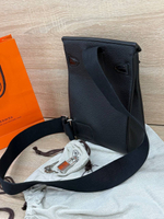 Сумка-мессенджер из кожи крокодила Hermes