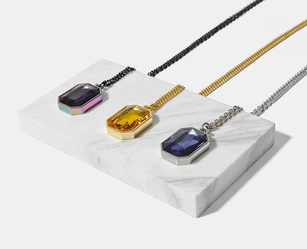 Кулон STUFF "Камень" Синий