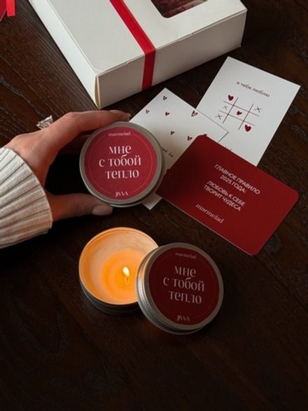 Свеча натуральная ароматическая JIWA 60 мл - Тиковое дерево