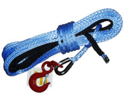 Трос синтетический 30м х9,1мм с коушем и крюком