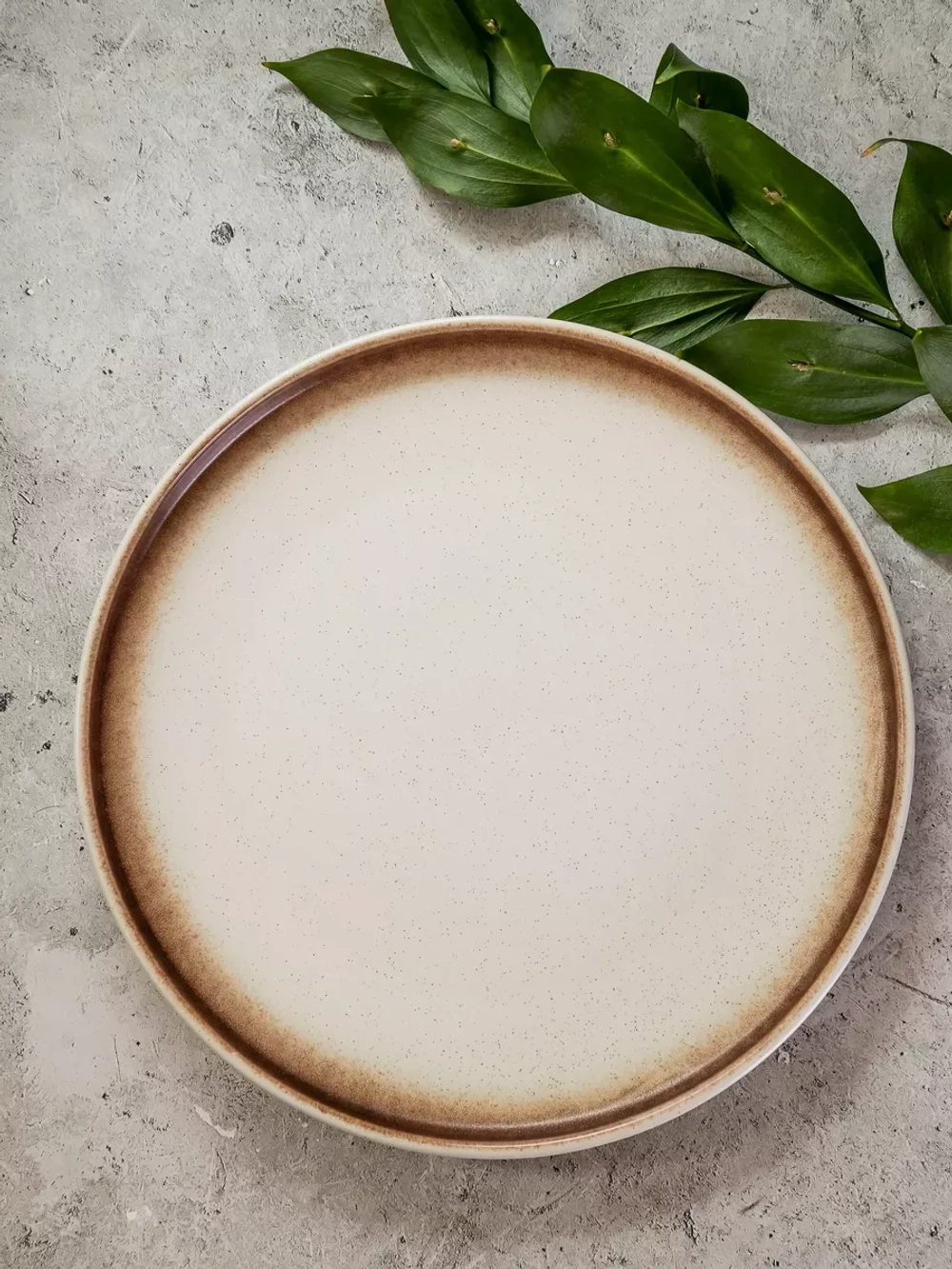 Тарелка с бортиком, Белый песок 20 см - 2 шт.