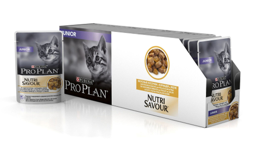 Влажный корм Pro Plan Junior для котят, курица в желе, 26 шт x 85 г