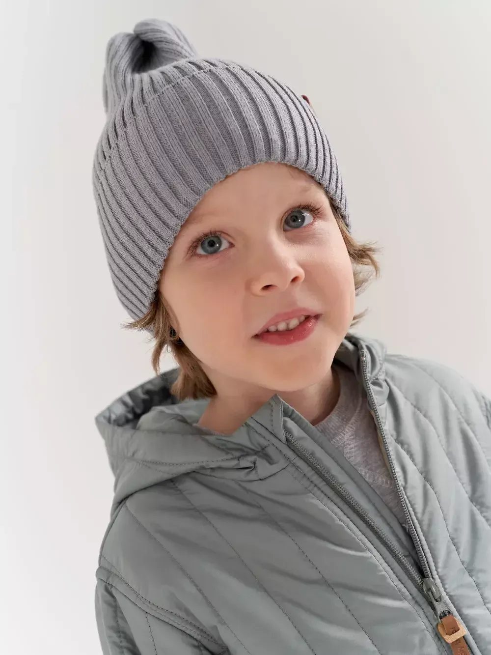 Шапка хлопковая однослойная "Пепел"