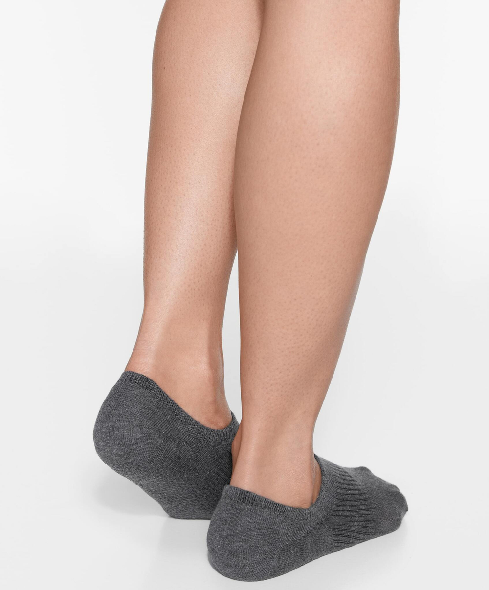 OYSHO Две пары носков для йоги и пилатеса из смесового хлопка, черный