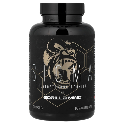 Gorilla Mind, Sigma™, добавка для повышения уровня тестостерона, 120 капсул