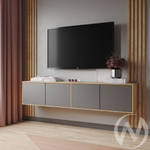 Тумба ТВ Парус-11 (дуб крафт золотой/графит серый)