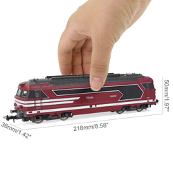 Локомотив Тепловоз HO BB Diesel Locomotive для HanFly Metal Model Train, металлические колеса, 1 поезд - HF67000-RED , полностью совместим c HO 1:87 , Возрастные ограничения от 14+