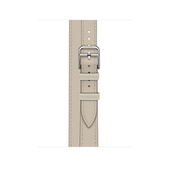 Apple Watch Hermès 41mm Silver Stainless Steel Case with Attelage Double Tour Béton