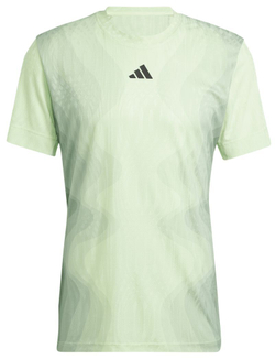 Мужская теннисная футболка Adidas Tennis Airchill Pro Freelift Tee - semi green spark