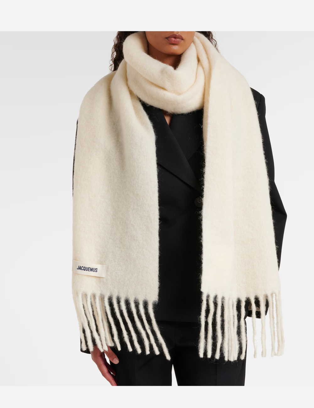Шарф Jacquemus Mohair Scarf "Beige"