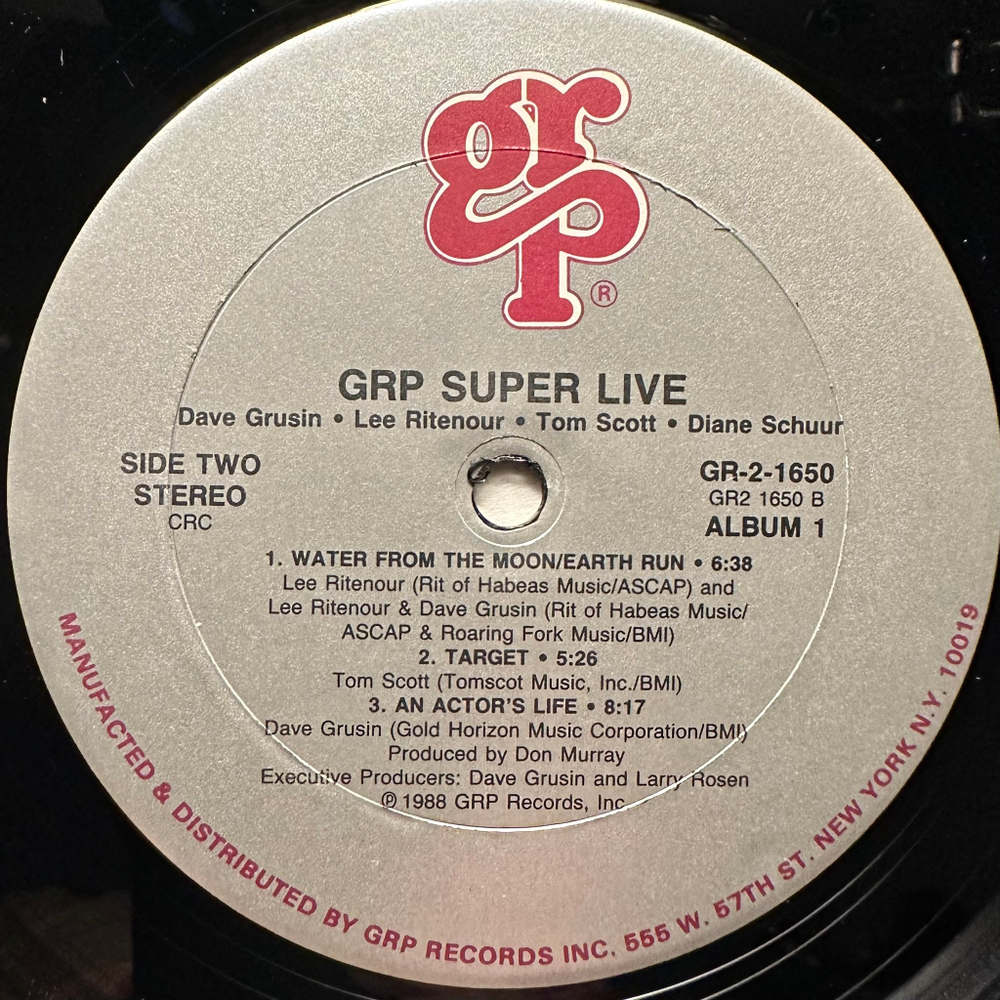 Dave Grusin, Lee Ritenour, Chick Corea, Diane Schuur, Tom Scott - GRP Super Live 2LP (США 1988г.)