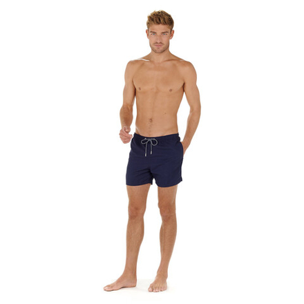Мужские плавательные шорты темно-синие HOM SEA LIFE Beach Boxer 402537_4000RA