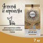 Сухой корм CRAFTIA NATURA для взрослых собак миниатюрных и мелких пород из ягненка с перепелкой 7 кг