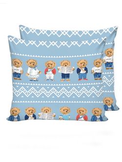 Наволочка комплект 2шт Сказка "Мишки" 70х70 см, перкаль