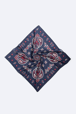 ZARA БАНДАНА С ПРИНТОМ ПЕЙСЛИ, МОРСКОЙ СИНИЙ