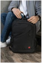 Рюкзак GERMANIUM "S-09" универсальный, с отделением для ноутбука, уплотненная спинка, черный, 44х30х14 см, 226956