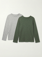 Набор из 2-х лонгсливов из хлопка-слаб