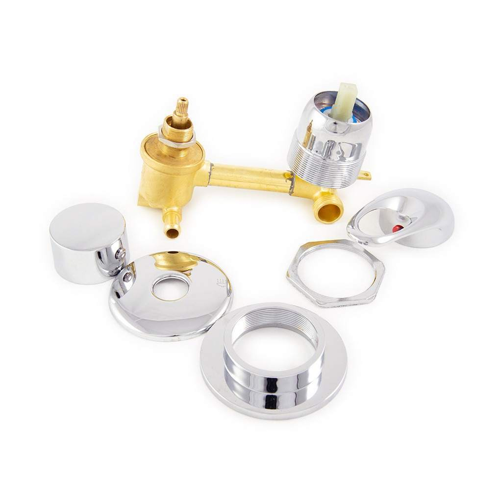 Смеситель для душевой кабины с переключателем на 2 режима 100мм под хомут