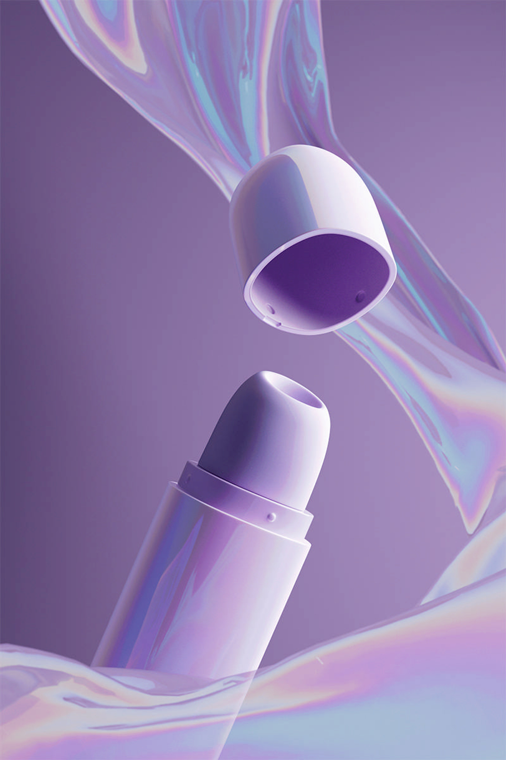 Сиреневый вакуумный клиторальный стимулятор 12,6см Zalo Lia Suction Massager Lavender Purple