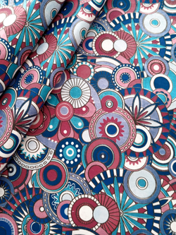 Ткань бязь плательная, рис. "Калейдоскоп", ширина 150 см, арт. 352