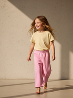 Брюки Line с контрастными деталями розовый