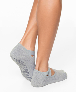 Oysho 2 пары носков для йоги и пилатеса из смесового хлопка, черный