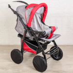 1999348 Чехлы на колёса детской коляски, набор 4 шт., цвет чёрный