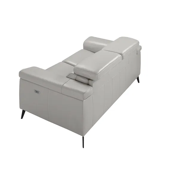 Двухместный диван с реклайнером Angel Cerda 5319-2P, серая кожа