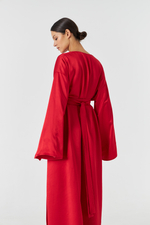 Платье свободное с поясом