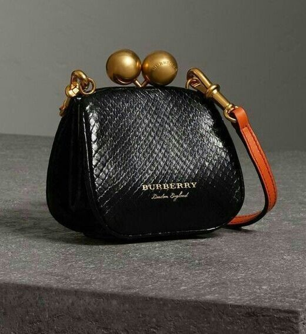 Praga Lux Black (0,8-1,0 мм), натуральная кожа питона