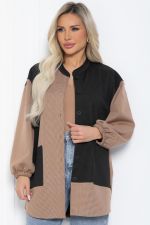 Рубашка Универ (бежево-черная) Б12494-24 LT Collection