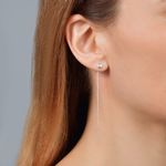 Серьги-протяжки Lente 75