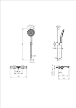 Смеситель для ванны с душем и термостатом WONZON & WOGHAND SOLID, Хром (WW-C2011-A-CR)