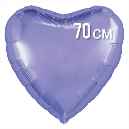 Шар Сердце Сиреневое фольга