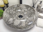 Раковина из мрамора Donut Doreng Grey DM-60246 45*45*15