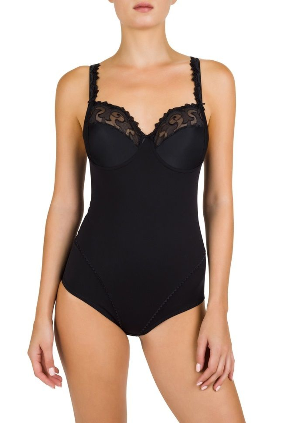 Моделирующее боди с мягкими чашками Rhapsody (Размер: 80F) (Цвет: черный)