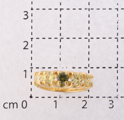 "Эрлифт"  кольцо в золотом покрытии из коллекции "Runway" от Jenavi
