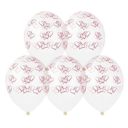 Латексный шар-кристалл «Сердца двойные», 36 см