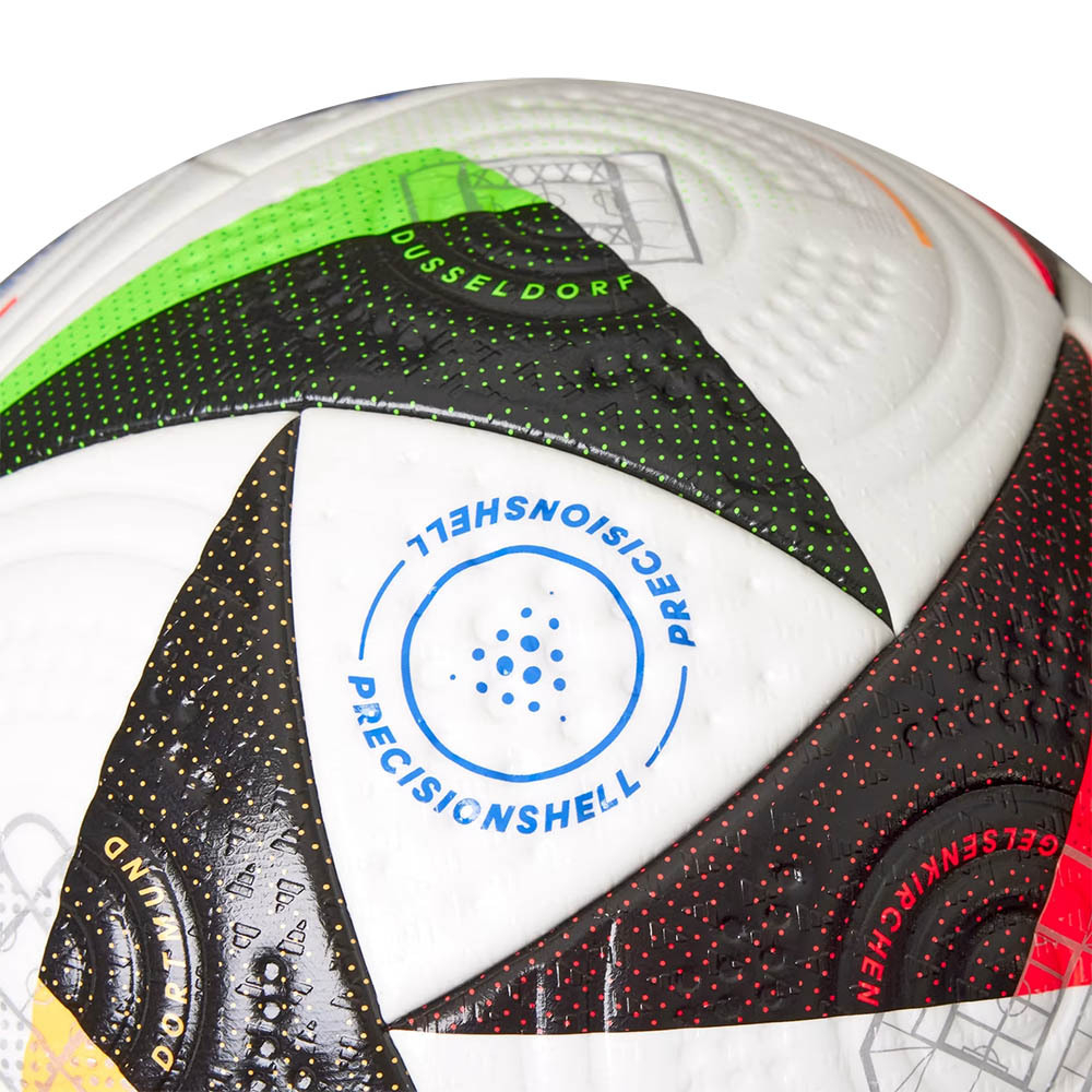 Мяч футб. ADIDAS Euro24 Fussballliebe PRO IQ3682,р.5, FIFA PRO, 20пан, ПУ, термосш, бело-мультиколор